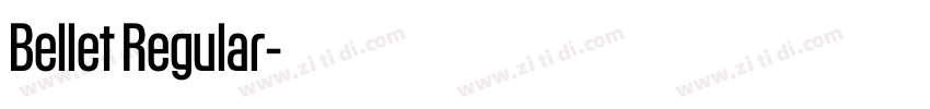Bellet Regular字体转换